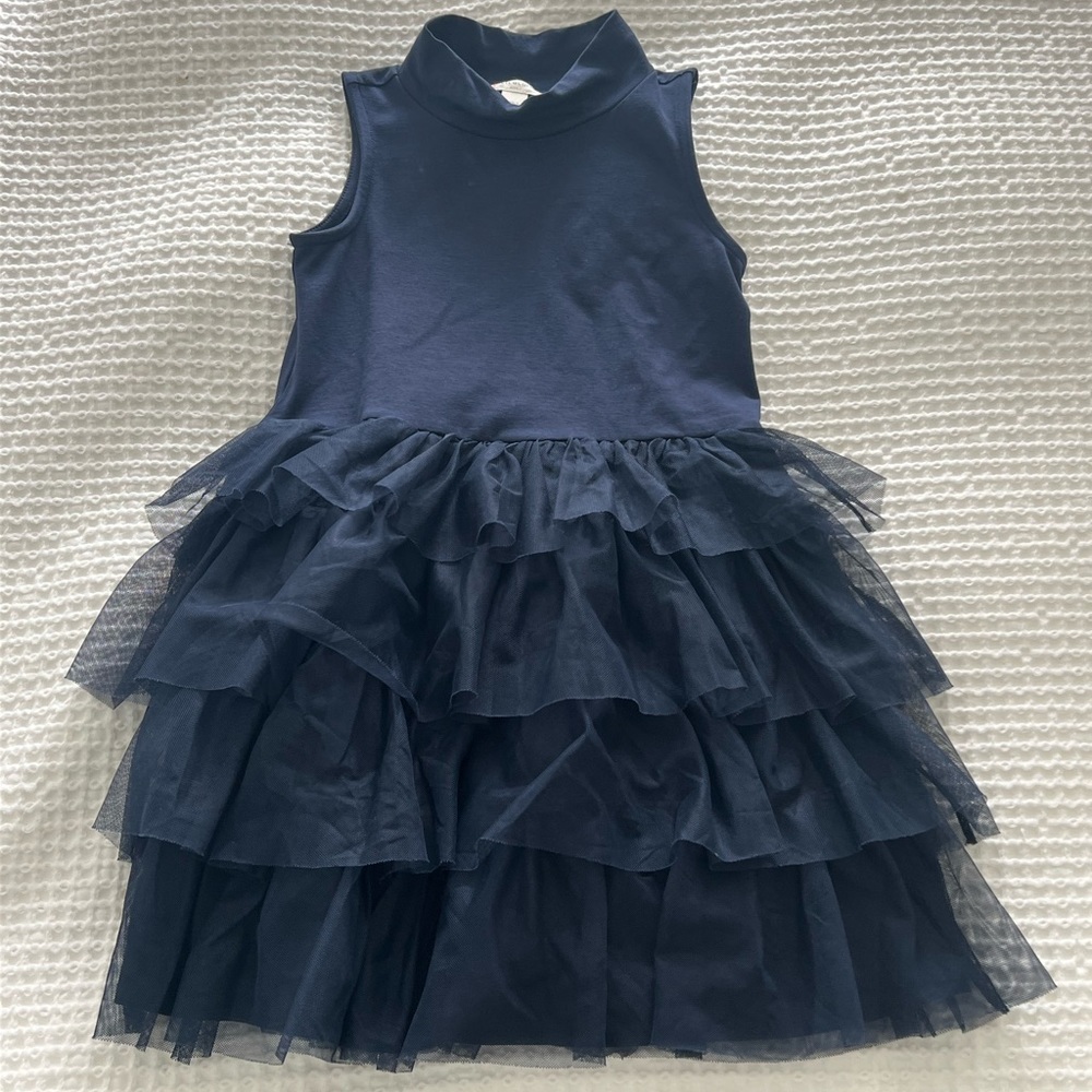 Size small (fit my 5 year old) crew cuts, navy blue dress
